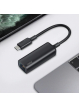 Karta sieciowa CB-A30 aluminiowa USB-C Gigabit 10/100/1000 Mbps RJ45 | 1 Gb/s | USB 3.0 Typ C | diody LED