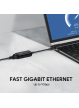 Karta sieciowa CB-A30 aluminiowa USB-C Gigabit 10/100/1000 Mbps RJ45 | 1 Gb/s | USB 3.0 Typ C | diody LED