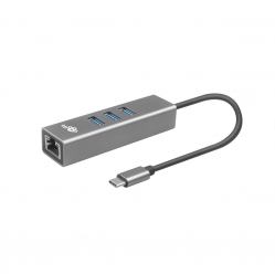 Adapter TB USB C - RJ45 + 3xUSB A - 1000 Mb/s 