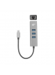 Adapter TB USB C - RJ45 + 3xUSB A - 1000 Mb/s 