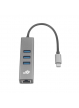 Adapter TB USB C - RJ45 + 3xUSB A - 1000 Mb/s 