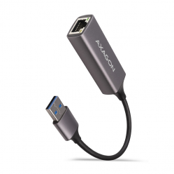 Karta sieciowa ADE-TR Gigabit Ethernet adapter, USB-A 3.2 Gen 1, instalacja automatyczna, metalowy, tytanowa szarość