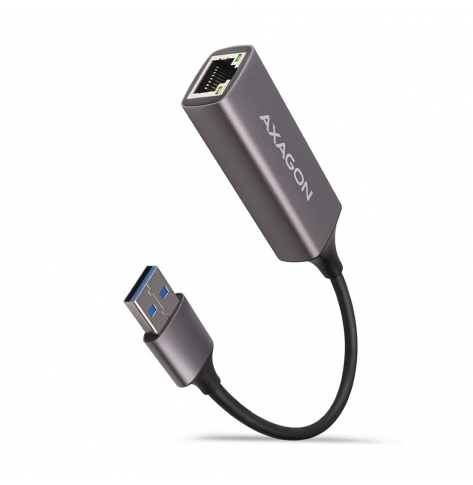 Karta sieciowa ADE-TR Gigabit Ethernet adapter, USB-A 3.2 Gen 1, instalacja automatyczna, metalowy, tytanowa szarość