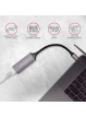 Karta sieciowa ADE-TRC Gigabit Ethernet adapter, USB-C 3.2 Gen 1, instalacja automatyczna, metalowy, tytanowa szarość