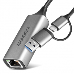 Karta sieciowa ADE-TXCA Gigabit Ethernet adapter, USB-C (USB-A redukcja) 3.2 Gen 1, instalacja automatyczna