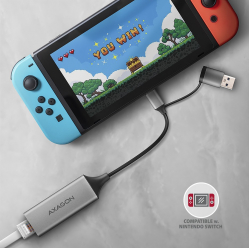 Karta sieciowa ADE-TXCA Gigabit Ethernet adapter, USB-C (USB-A redukcja) 3.2 Gen 1, instalacja automatyczna