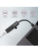 Hub HMA-GL3A Wieloportowy USB 4in1, 5Gbps, 3x USB-A + GLAN, metalowy, 20cm USB-A kabel