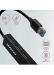 Hub HMA-GL3A Wieloportowy USB 4in1, 5Gbps, 3x USB-A + GLAN, metalowy, 20cm USB-A kabel