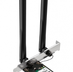 Karta sieciowa TP-LINK Mercusys AX1800 Dual-Band Wi-Fi 6 Bluetooth PCI Express Adapter SPEED: 1201 Mbps at 5 GHz + 574 Mbps at 2.4 GHz MA70XE 