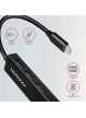 Hub HMC-GL3A Wieloportowy USB 4in1, 5Gbps, 3x USB-A + GLAN, 20cm USB-C kabel