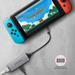 Karta sieciowa ADE-TXPD Gigabit Ethernet adapter, USB-C 3.2 Gen 1, instalacja automatyczna, Asix AX8817, PD 100W