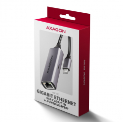Karta sieciowa ADE-TXPD Gigabit Ethernet adapter, USB-C 3.2 Gen 1, instalacja automatyczna, Asix AX8817, PD 100W
