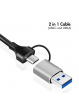 Adapter LogiLink USB-A/-C do 2,5G Ethernet, szary 