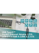 Karta sieciowa Digitus przewodowa USB 3.1 Typ C + USB A do 1x RJ45 2.5 Gigabit Ethernet 10/100/1000/2500Mbps