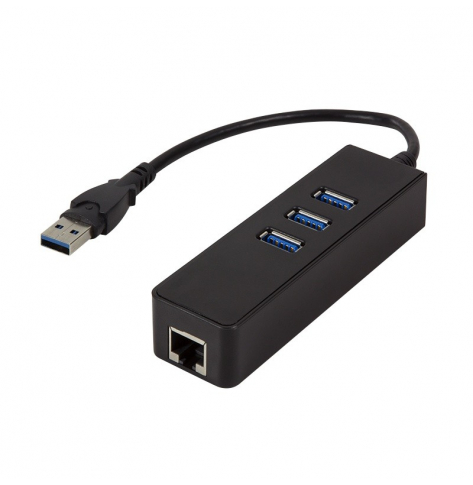 Adapter LogiLink Gigabit Ethernet do USB 3.0 z hubem USB 3.0 