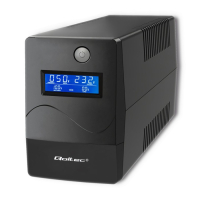 UPS Qoltec Zasilacz awaryjny | 450VA | 240W | LCD | USB | RJ45 