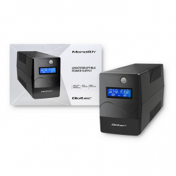 Qoltec Zasilacz awaryjny UPS | 450VA | 240W | LCD | USB | RJ45 