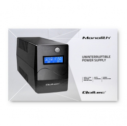 UPS Qoltec Zasilacz awaryjny | Monolith | 650VA | 360W | LCD | USB | RJ45 