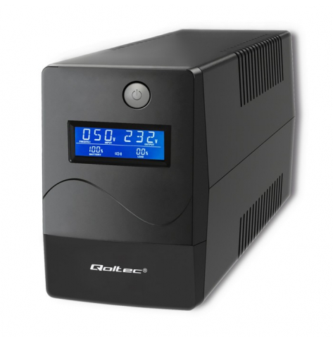 UPS Qoltec Zasilacz awaryjny | Monolith | 850VA | 480W | LCD | USB | RJ45 