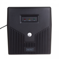 UPS Digitus Zasilacz awaryjny Line-Ineractive LED, 1000VA/600W, 2x12V/7Ah, AVR, 4xSCHUKO, USB, RS232, RJ45