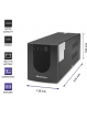 UPS Qoltec Zasilacz awaryjny | Monolith | 1200VA | 720W 