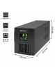 UPS Qoltec Zasilacz awaryjny | Monolith | 2000VA | 1200W | LCD | USB 