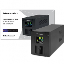 UPS Qoltec Zasilacz awaryjny | Monolith | 2000VA | 1200W | LCD | USB 