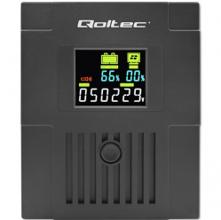 UPS Qoltec Zasilacz awaryjny | Monolith | 2000VA | 1200W | LCD | USB 