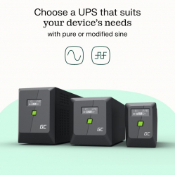 Zasilacz awaryjny UPS 1050W/1500VA czysta sinusoida 