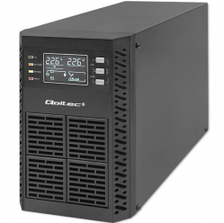 UPS Qoltec Zasilacz awaryjny 1kVA | 1000W | Power Factor 1.0 | LCD | EPO| USB | On-line 