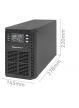 UPS Qoltec Zasilacz awaryjny 1kVA | 1000W | Power Factor 1.0 | LCD | EPO| USB | On-line 