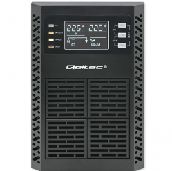 UPS Qoltec Zasilacz awaryjny 1kVA | 1000W | Power Factor 1.0 | LCD | EPO| USB | On-line 