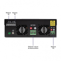Qoltec Hybrydowy inwerter solarny Off-Grid 1.5kW | 80A | MPPT | Sinus 