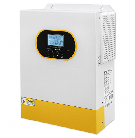 Qoltec Hybrydowy inwerter solarny Off-Grid 3.5kVA | 3.5kW | 100A | MPPT | LCD | BMS | Sinus 