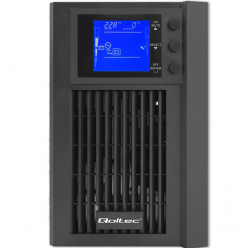 UPS Qoltec Zasilacz awaryjny | On-line | Pure Sine Wave | 2kVA | 1.6kW |LCD | USB 