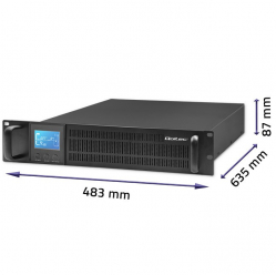 UPS Qoltec Zasilacz awaryjny RACK | 2kVA | 1600W | LCD 