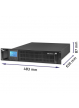 UPS Qoltec Zasilacz awaryjny RACK | 2kVA | 1600W | LCD 