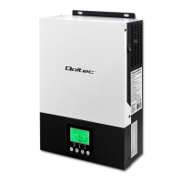 Qoltec Hybrydowy inwerter solarny Off-Grid 2.4kW | 80A | MPPT | Sinus 