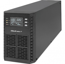 UPS Qoltec Zasilacz awaryjny 2kVA | 2000W | Power Factor 1.0 | LCD | EPO| USB | On-line 