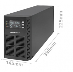 UPS Qoltec Zasilacz awaryjny 2kVA | 2000W | Power Factor 1.0 | LCD | EPO| USB | On-line 