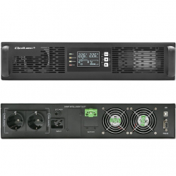 UPS Qoltec Zasilacz awaryjny do RACK | 2kVA | 2000W | Power Factor 1.0| LCD | On-line 
