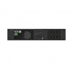 Zasilacz awaryjny UPS On-Line rack 1000VA 8xIEC C13 USB-B LCD metalowa obudowa DUST-FREE 