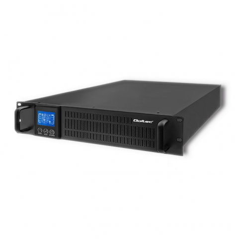 Qoltec Zasilacz awaryjny UPS RACK | 3kVA | 2400W | LCD 