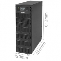 UPS Qoltec Zasilacz awaryjny 6kVA | 6000W | Power Factor 1.0 | LCD | EPO| USB | On line 