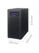 Qoltec Zasilacz awaryjny UPS 3-fazowy | 10kVA | LCD | EPO | USB | On-line | High frequency 