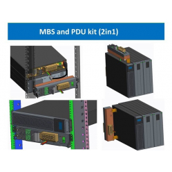 PowerWalker Zasilacz awaryjny On-Line 6kVA RTG PF1, 2x IEC Out + Terminal, USB/RS-232, LCD, Rack 19 cali + baterie 