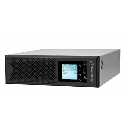 PowerWalker Zasilacz UPS RACK 19 ON-LINE 3/3 FAZY 10 KVA CPH TERMINAL IN/OUT, USB/RS-232, EPO, LCD, BRAK AKU