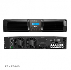 DELTA Zasilacz UPS RT-6K 6kVA/6kW Standard 6xC13 3xC19 16x7Ah 
