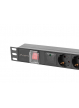 Listwa zasilająca LANBERG rack PDU 19 cali 1U 16A 5xschuko 2m czarna