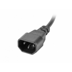 Listwa zasilająca LANBERG rack PDU 19 cali 1U 16A 5x230V 2m czarna C14